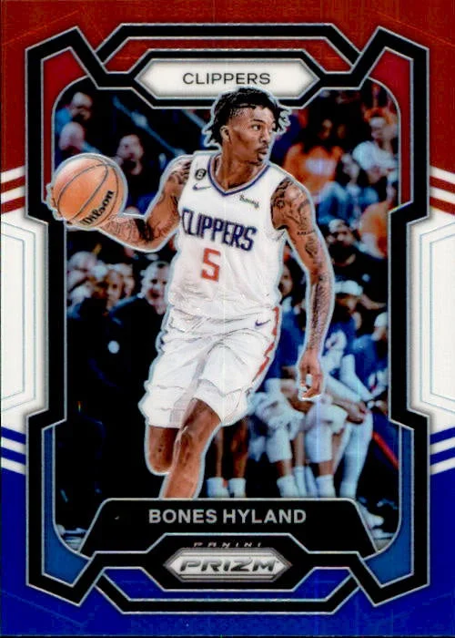 Bones Hyland, Red White Blue Prizm, 2023-24 Panini Prizm Basketball NBA