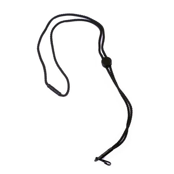 Break Away 18" Neck Whistle Lanyard - Black