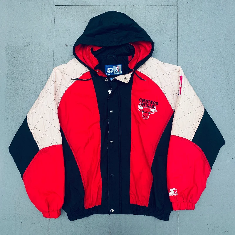 Chicago Bulls: 1990's Fullzip Starter Parka Jacket (XL)