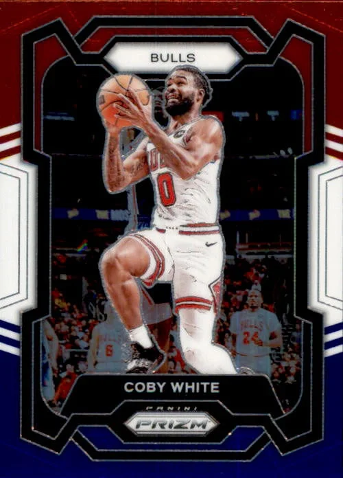 Coby White, Red White Blue Prizm, 2023-24 Panini Prizm Basketball NBA