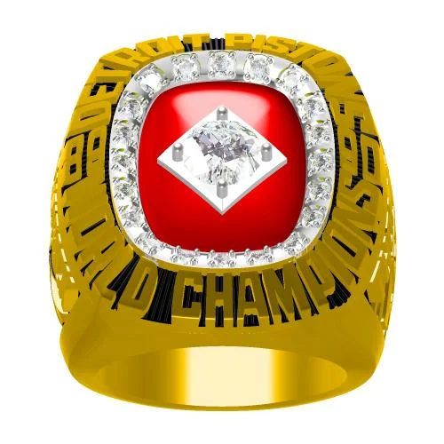 Custom 1990 Detroit Pistons NBA Basketball World Championship Ring