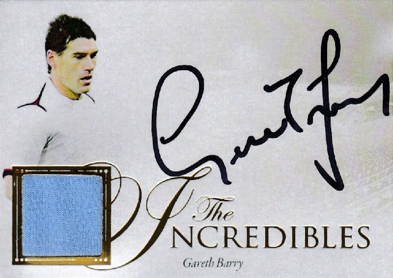 Gareth Barry, The Incredibles, 2016 Futera Unique Soccer