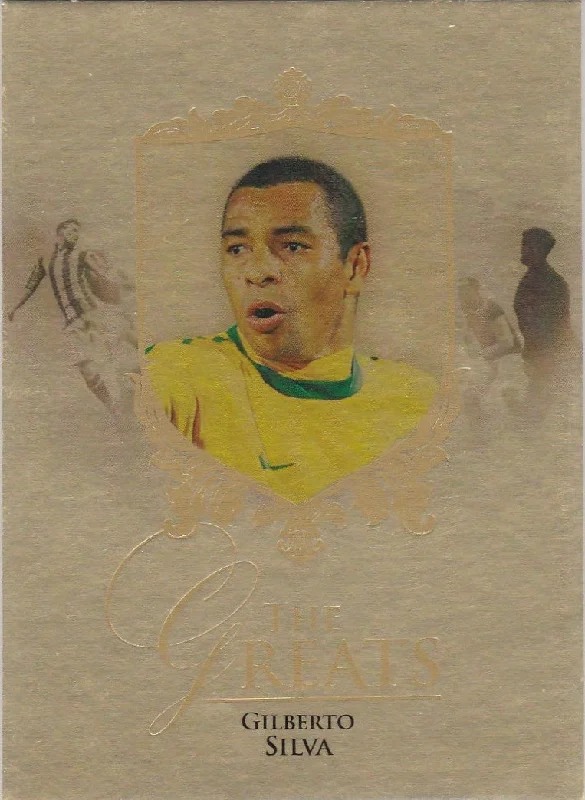 Gilberto Silva, The Greats, Gold Parallel, 2016 Futera Unique Soccer