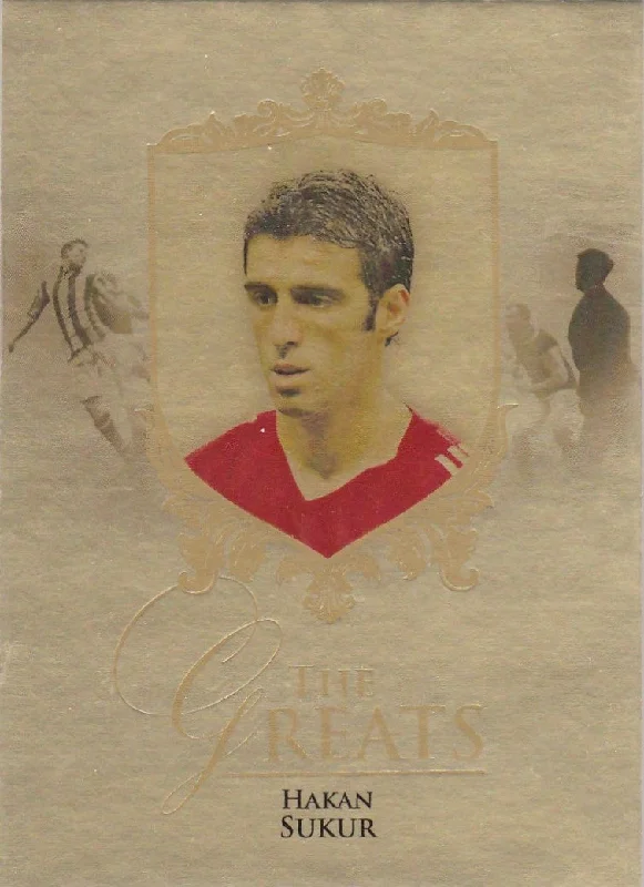 Hakan Sukur, The Greats, Gold Parallel, 2016 Futera Unique Soccer