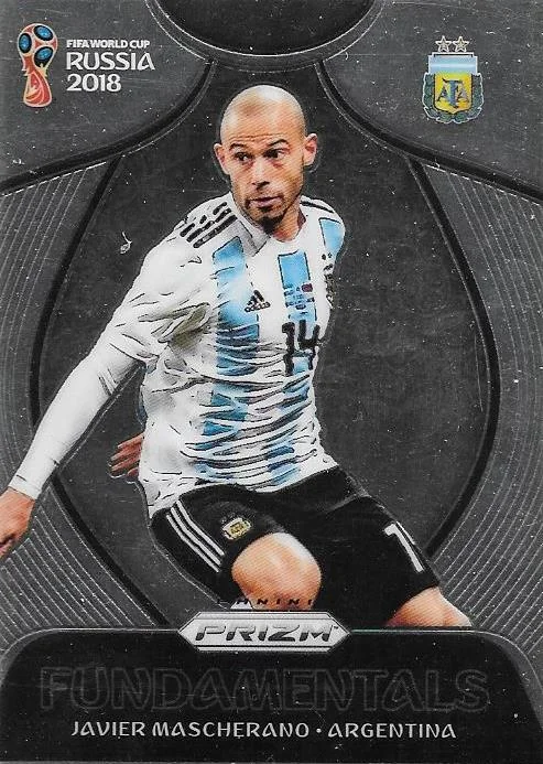 Javier Mascherano, Fundamentals, 2018 Panini Prizm World Cup Soccer