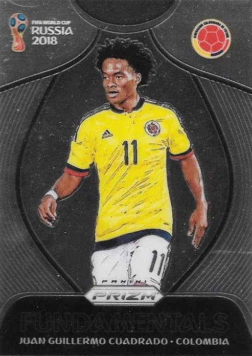 Juan Guillermo Cuadrado, Fundamentals, 2018 Panini Prizm World Cup Soccer