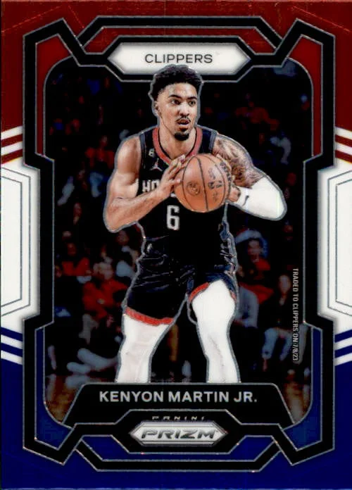 Kenyon Martin Jr, Red White Blue Prizm, 2023-24 Panini Prizm Basketball NBA