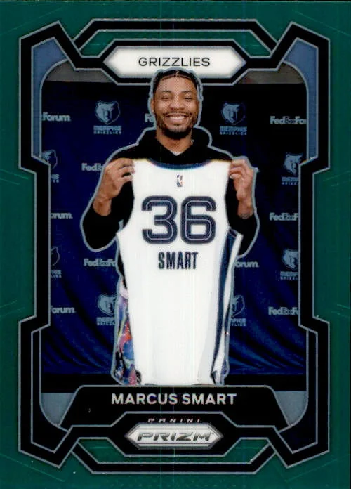 Marcus Smart, Green Prizm, 2023-24 Panini Prizm Basketball NBA