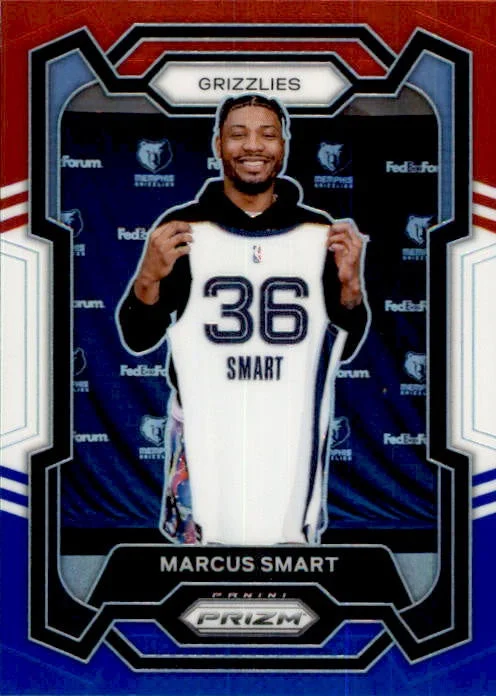 Marcus Smart, Red White Blue Prizm, 2023-24 Panini Prizm Basketball NBA