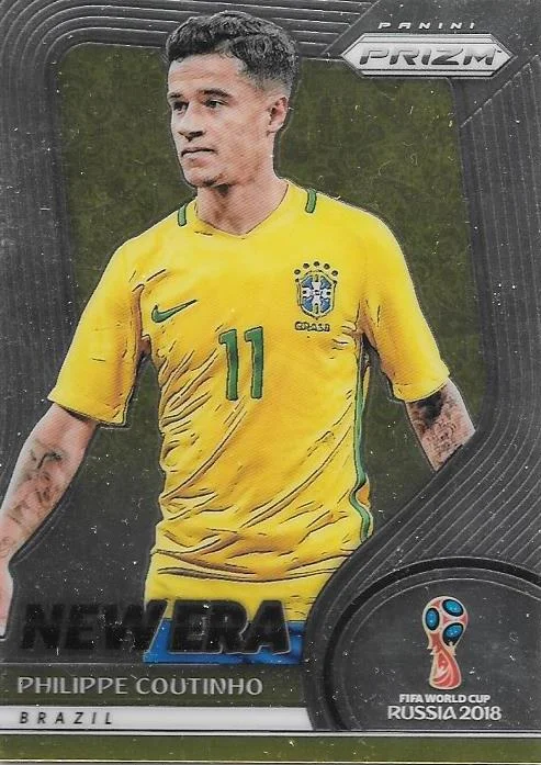 Philippe Coutinho, New Era, 2018 Panini Prizm World Cup Soccer