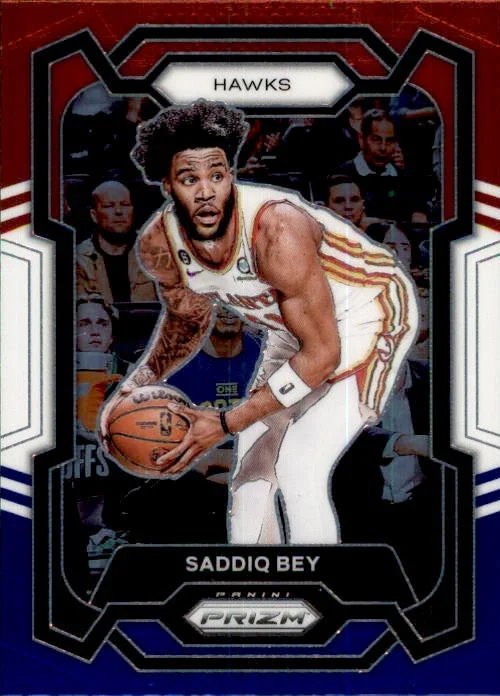 Saddiq Bey, Red White Blue Prizm, 2023-24 Panini Prizm Basketball NBA