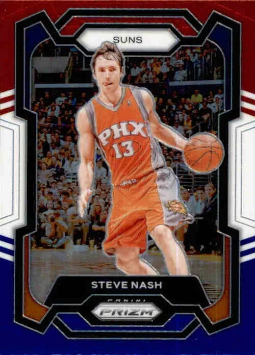 Steve Nash, Red White Blue Prizm, 2023-24 Panini Prizm Basketball NBA