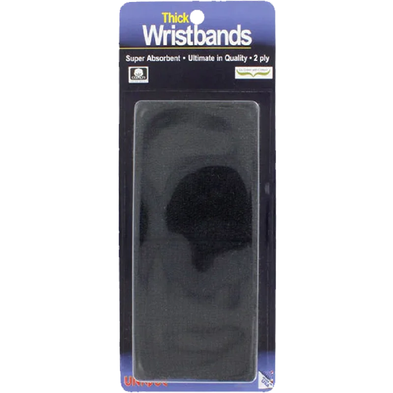 Thick 2-Ply Wristband - Black