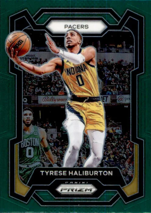 Tyrese Haliburton, Green Prizm, 2023-24 Panini Prizm Basketball NBA