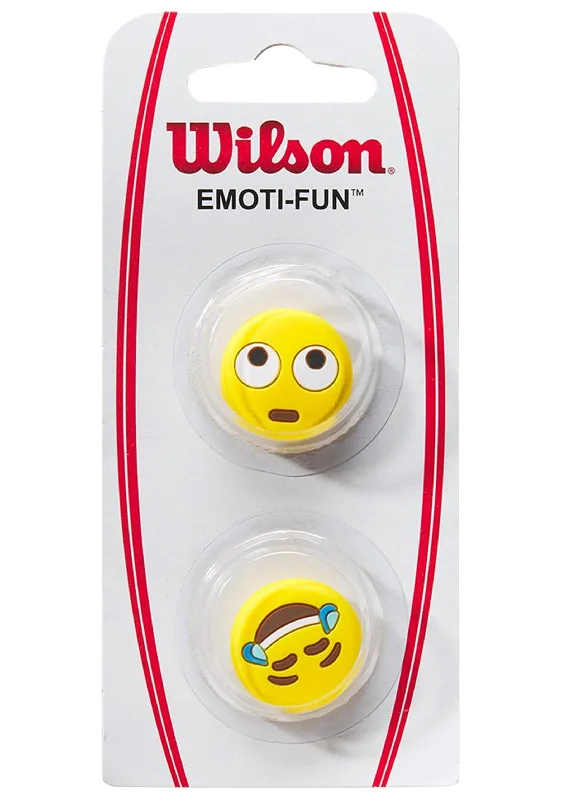 Wilson Emoji Racquet Vibration Dampeners Eye Roll <BR> WR8405301001