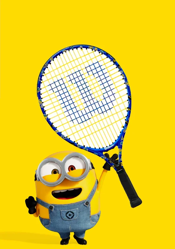 Wilson Junior Minions Tennis Racquet 19 Blue / Yellow <br> WR124410U