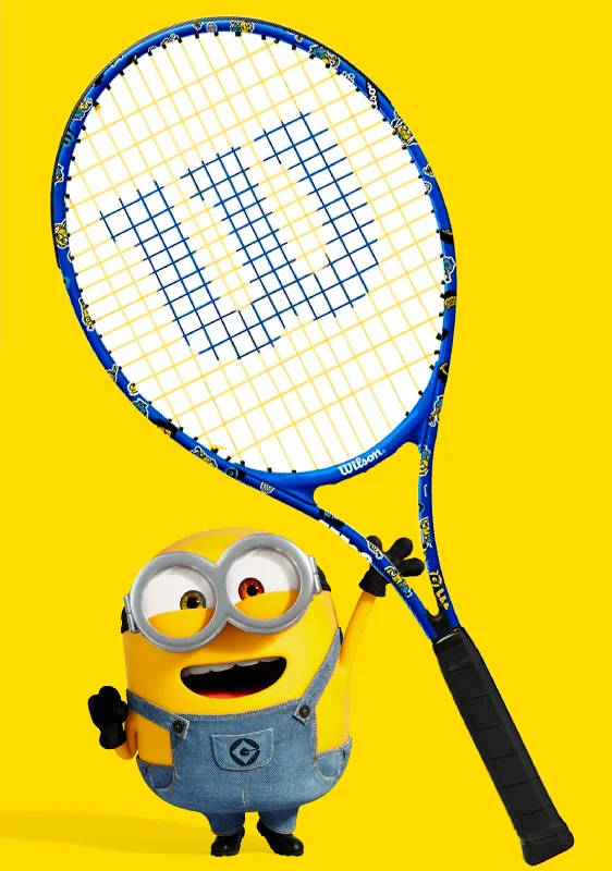 Wilson Junior Minions Tennis Racquet 25 Blue/Yellow <br> WR124110U