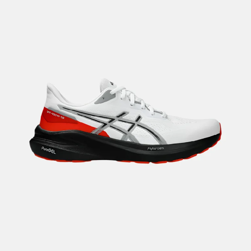 Asics GT-1000 13 Men's Running Shoes -White/Black