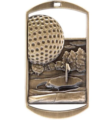 Dog Tag Medal Golf