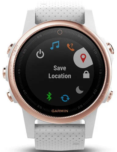 Garmin Watch Fenix 5S Rose Gold White Band