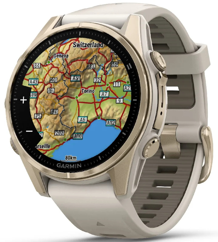 Garmin Fenix 8 43mm Sapphire AMOLED Soft Gold Fog Grey