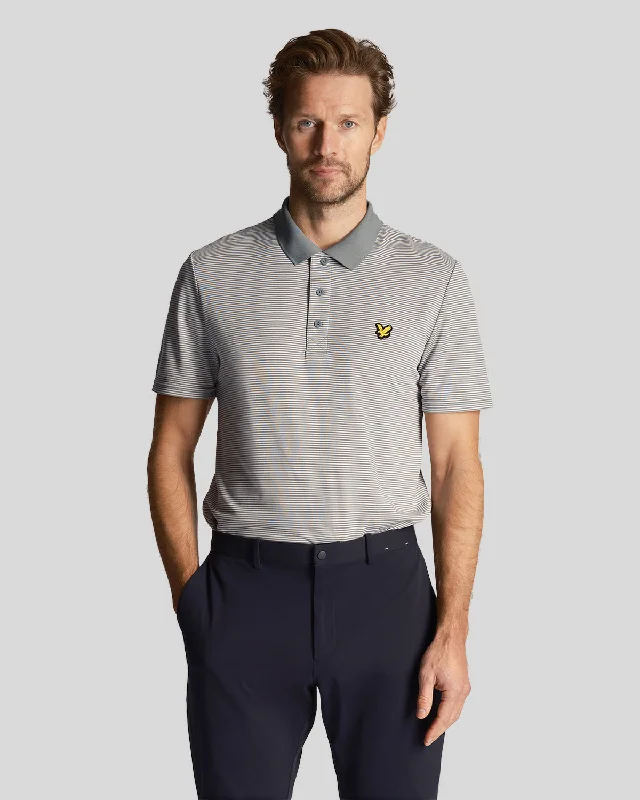 Golf Microstripe Polo Shirt