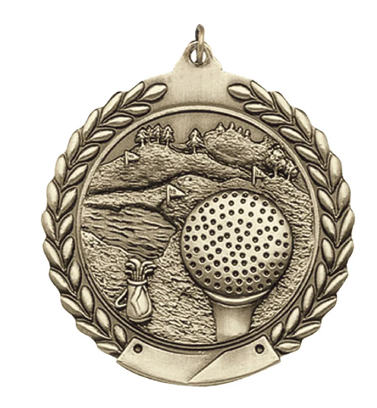 Golf Wreath Medal