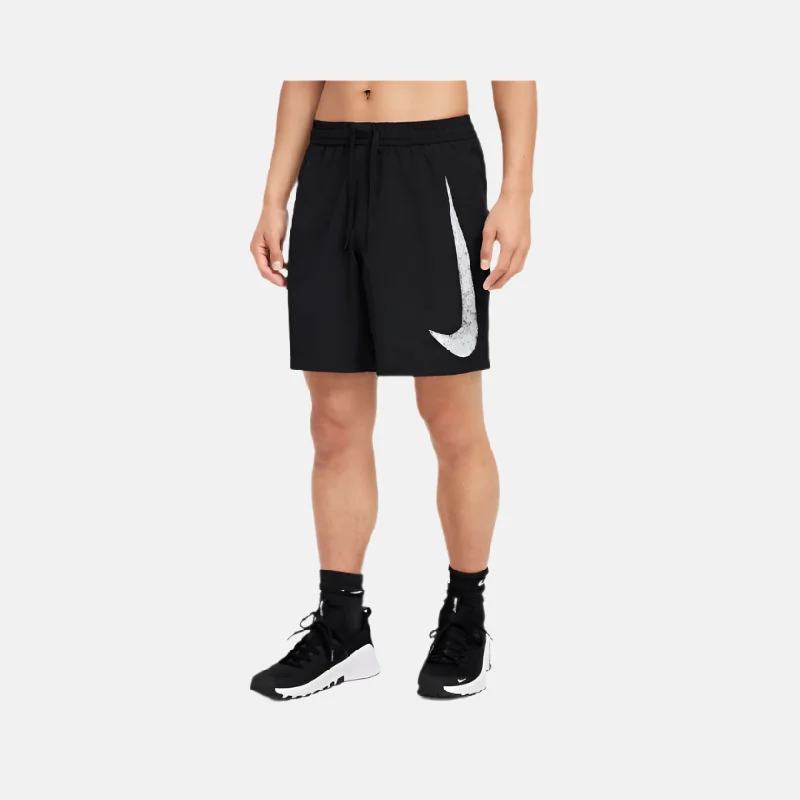 Nike Form Swoosh Dri-FIT 18cm (approx.) Unlined Versatile Men's Shorts -Black/White