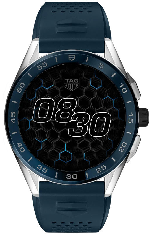 TAG Heuer Watch Connected 45 Steel Blue Rubber