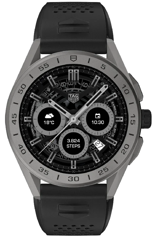 TAG Heuer Watch Connected 45 Titanium Black Rubber